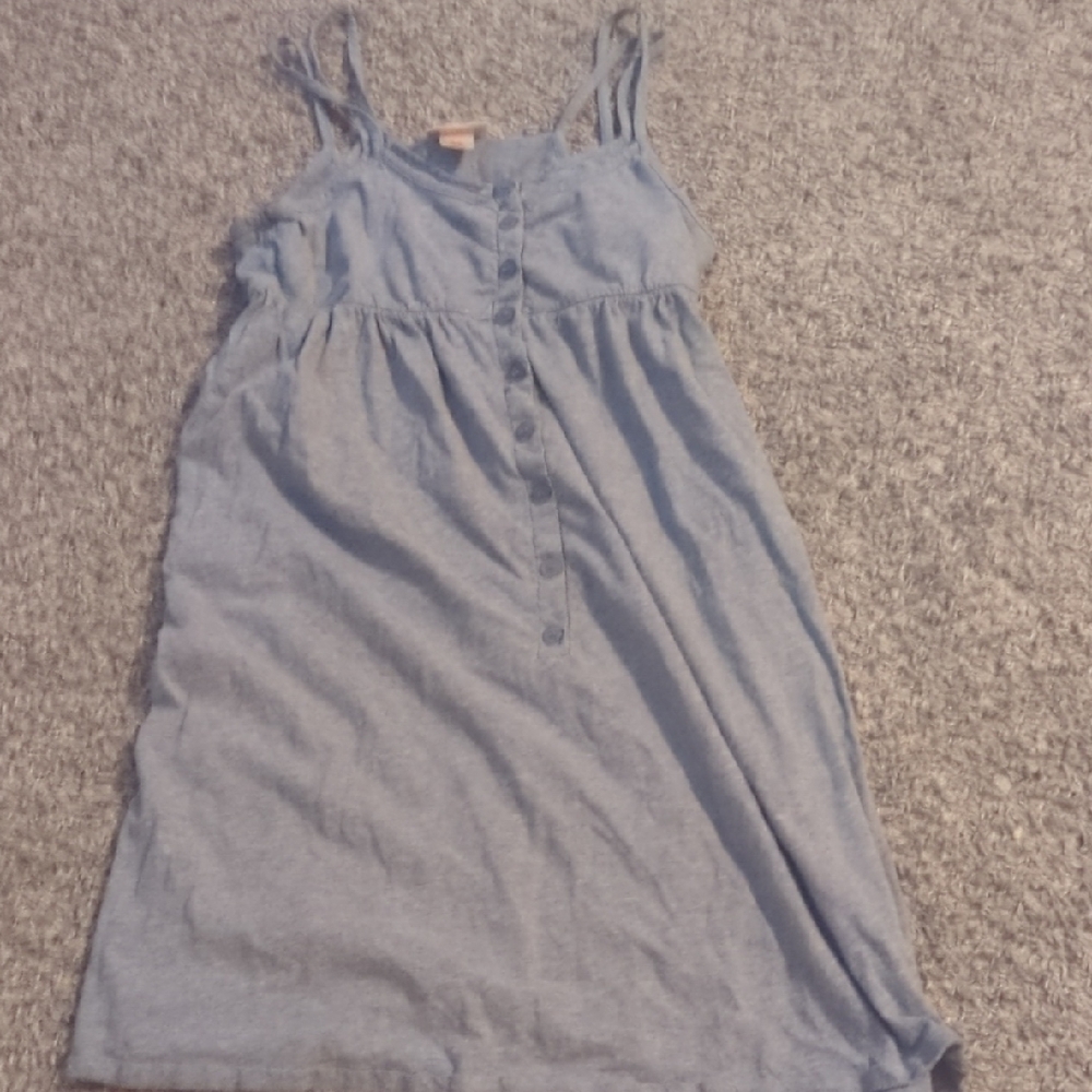 Mossimo Supply Co. Blue Button-Front Dress